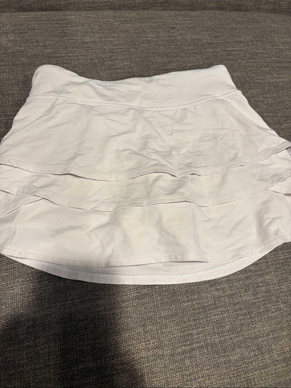 Athleta White Layered Active Skirt